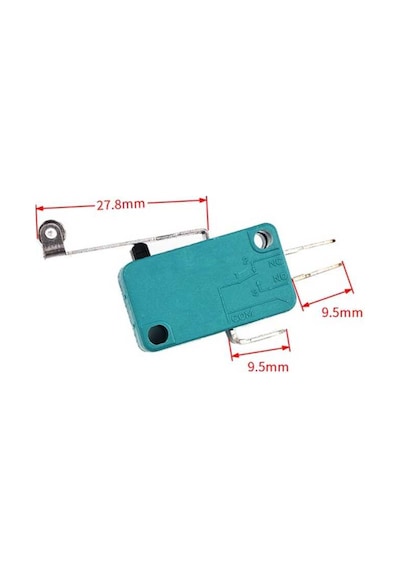 Micro Switch Uzun Makaralı - 250Vac-16A - Kw1-103-4