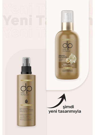 Dp Çam Terebentin Sıvı Saç Bakım Kremi 200 Ml - Keratin, Biotin Ve Kolajen İçerikli Durulanmayan Onarıcı Bakım, Zayıf Ve Yıpranmış Saçlar İçin