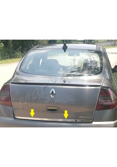 Woc Chrome Renault Megane 2 Sedan Krom Bagaj Alt Çıta 2004-2010 P