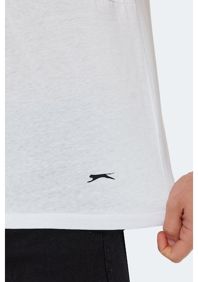 Slazenger Kaurı In Erkek Beyaz Tişört Beyaz