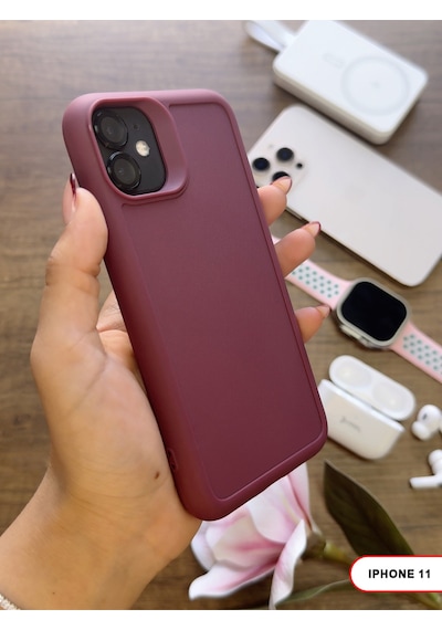 Apple iPhone 11 Uyumlu Kamera Korumalı Darbeye Dayanıklı Renk Atmayan Keep Silikon Kılıf Mor
