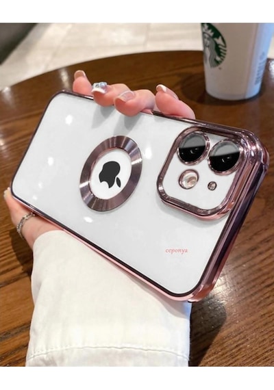 Apple Uyumlu iPhone 11 Kılıf Köşeleri Renkli Şeffaf Kamera Korumalı Silikon Lu (553804415)