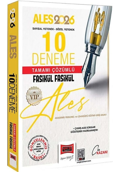 Yargı 2026 Ales Vıp Sayısal Sözel Yetenek Tamamı Çözümlü Fasikül Fasikül 10 Deneme