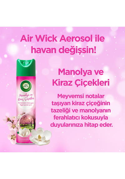 Airwick Aerosol 300 Ml. Manolya Ve Kiraz Çiçekleri 6'lı Kiraz Çiçeği