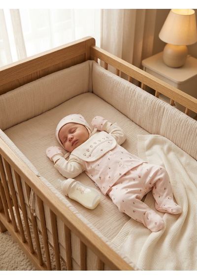 Gaye Bebe %100 Pamuklu Çiçek Nakışlı 5'li Yenidoğan Kız Bebek Hastane Çıkışı Seti 0-3 Ay Pembe