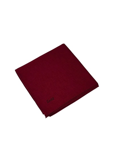 Mim Eşarp Enba Pamuklu Şifon Düz Renk Eşarp 100x100 Cm Şık Ve Hafif Tasarım Bordo