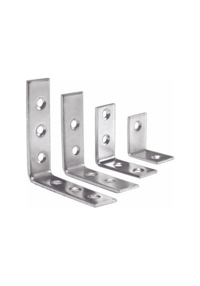 Köşe Bağlantı Metal 15 55 55 10'lu Gümüş