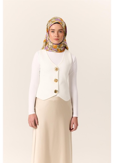 Silk Home Organik Pamuk İpek Eşarp Koyu Vizon Mor Çiçek Desenli Tok Duruşlu 90x90 Çok Renkli