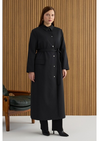Aker Siyah Cotton Pardösü Siyah Siyah