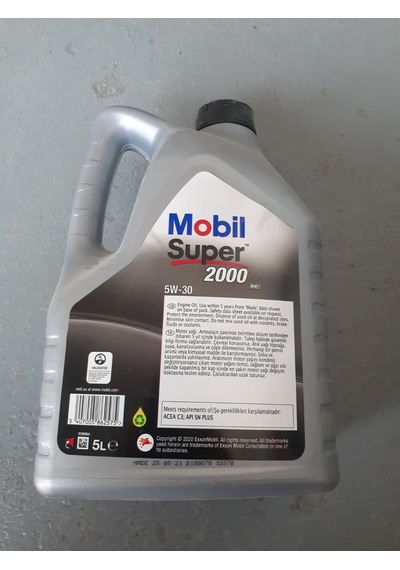 Yağ Motor Yağı Super 2000 5W30 5 Litre Mobil Bütün Araçlar -H040