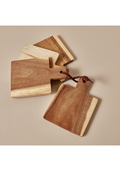 Pietto Ahşap Bardak Altlığı Naturel 14x10x8 Cm Ahşap