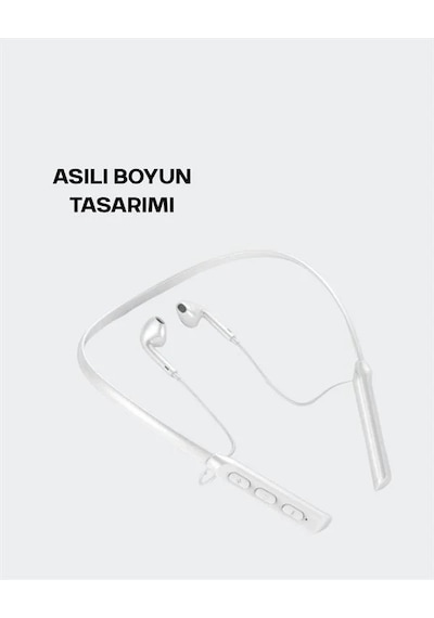 Yüksek Kapasiteli Pil Destekli Boyun Askılı Kulaklık 100 Saat Dayanıklı Slicer