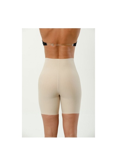 Unika Boutique Lazer Kesim Dikişsiz Yüksek Bel Paçalı Hayalet Kadın Korse Ten