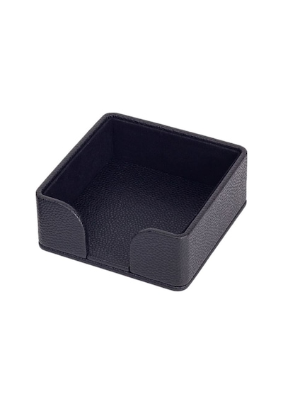 Turgut Office Felix Deri Notluk Siyah 10x10cm