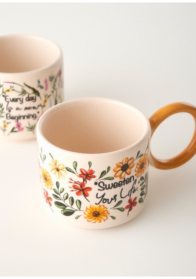 Bella Maison Flores 2'li Fincan Seti Çok Renkli