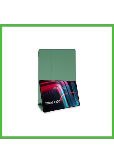 Vaveni Samsung Galaxy X200 Tab A8 10.5 Kılıf Tablet Smart Kılıf - Koyu Yeşil Arz