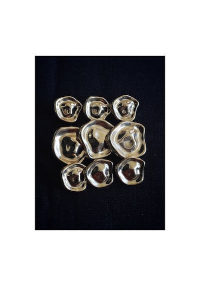 Gold Metal Set 3 Büyük 6 Küçük 38 Mm 60 Boy 28mm 44 Boy