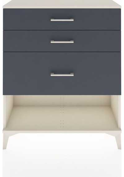 Arges Şifonyer 3 Çekmeceli 88x30x106 Aytaşı-antrasit Aytaşı