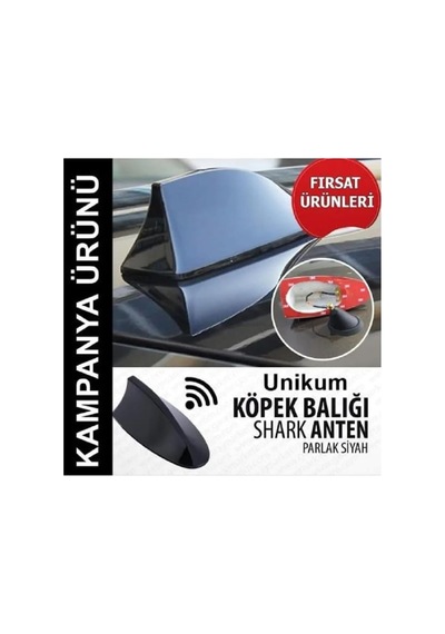 Hyundai I20 Hatchback İle Uyumlu Elektrikli Shark Köpek Balığı Anten, Siyah, Balina Tavan Anteni