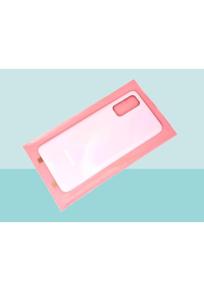 Samsung Galaxy S20 Uyumlu Arka Kapak Batarya Kapağı - Pembe Çok Renkli
