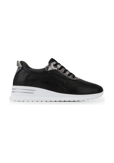 Tamer Tanca Kadın Hakiki Deri Siyah/antrasit Sneakers & Spor Ayakkabı 773 26551 Bn Ayk Y26 Sıyah/antrasıt