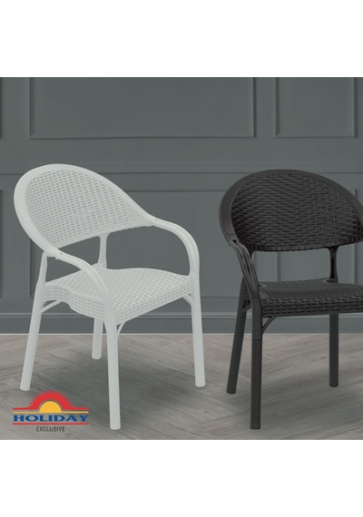 Holiday Bambu Sandalye 2 Li Set Çöl Gri