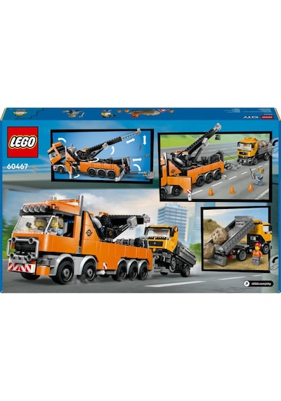 Lego 60467 City Vinçli Ağır Vasıta Kurtarma Çekici Kamyonu