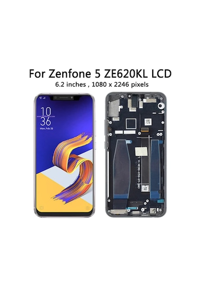 Asus Zenfone 5 Ze620kl Lcd Ekran Çıtalı Gümüş