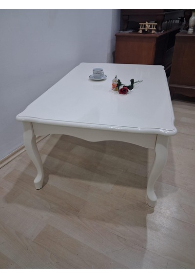 Orta Sehpa Demonte 90687 Model Kayın Aslan Lükens Ayak Krem Renk El Yapım
