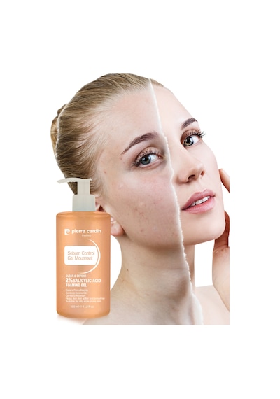 Pierre Cardin Sebum Control Sivilce Karşıtı %2 Salisilik Asit Yağsız Günlük Yüz Temizleme Jeli 350 Ml