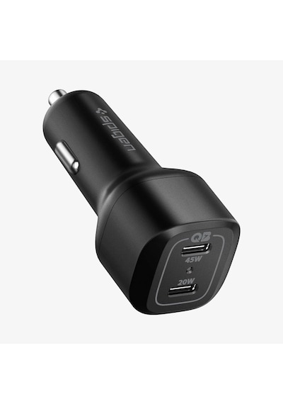 65w Usb-c 2 Port Araç İçi Hızlı Şarj Aleti Pps Desteği Akım Korumalı Güç Adaptörü Çakmaklık İphone & Android & İpad & Macbook Type-c - Acp02562