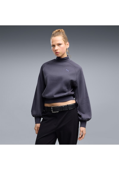 Puma Her Mock Kadın Mor Dik Yaka Sweatshirt Çok Renkli