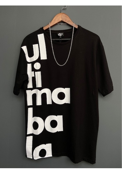 Ultima Bala Baskılı Oversize Erkek T-Shirt