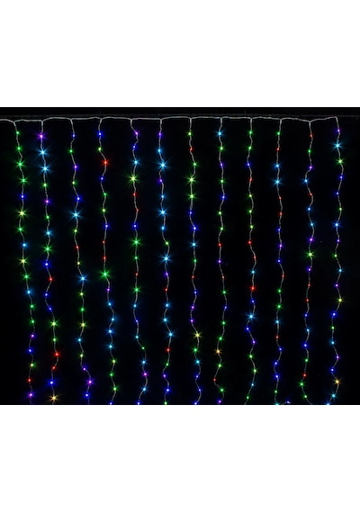 Perde Led 240 Ledli 8 Fonksiyonlu Dekor Lambası Rgb Diğer