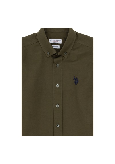 U.s. Polo Assn. Erkek Çocuk Koyu Haki Gömlek Basic 50306584-vr111 Koyu Haki