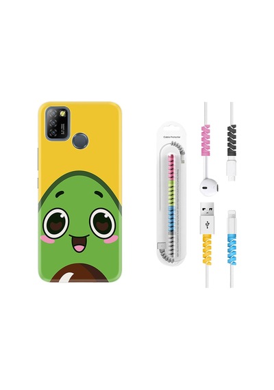 Infinix Smart 5 Kılıf Kablo Koruyuculu Avo Şekerto 1626