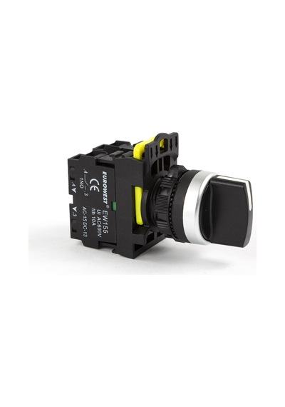 Ew-55-10x/fu 1no 0-1 Siyah Yaylı Mandal Buton Eurowest - 10'li Paket