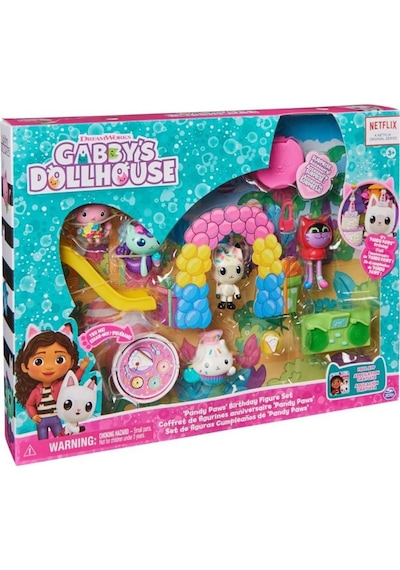 Gabby's Dollhouse Gabbynin Hayal Evi Pandi Patinin Doğum Günü Seti 6067141