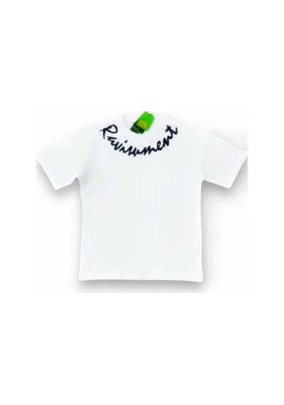 Ekkokids Erkek Çocuk Yazı Baskılı T-shirt-14622 Beyaz
