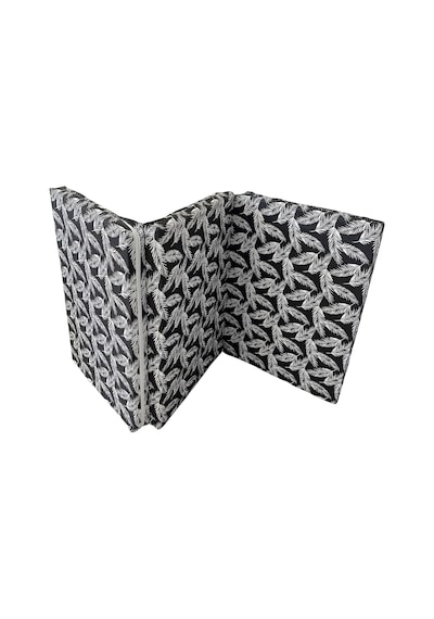Viphomeconcept Tek Kişilik Katlanır Yer Yatağı Sünger Yatak Siyah Tüylü 80X180Cm