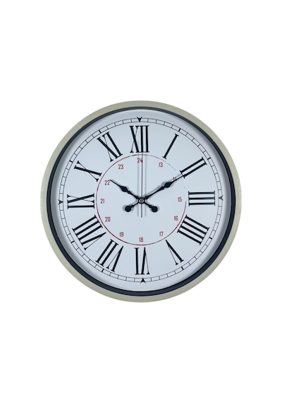 Krem 36 Cm Dekoratif Modern Duvar Saati Renkli