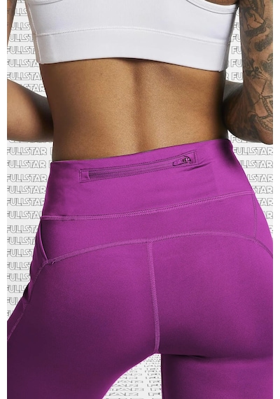 Nike Fast Running Leggings Full Length Leggings 3 Cepli Toparlayıcı Tam Boy Mor Tayt