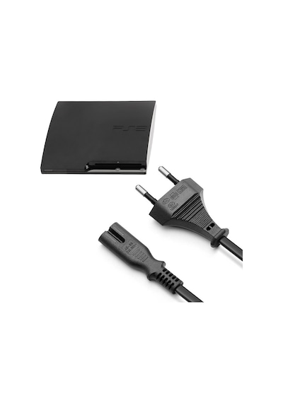 Ps3 Slim Güç Kablosu 1.5m Playstation 3 Slim Kasa Uyumlu Ps3 Kablo Yedek Parça