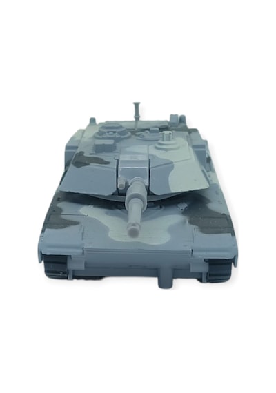 Kamuflajlı Askeri Tank Oyuncak - Gerçekçi Detaylı Model Savaş Tankı - Gri