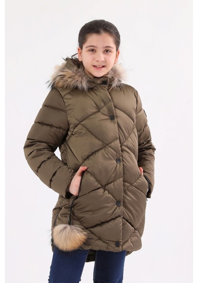 Kız Çocuk Mont 51273 Haki