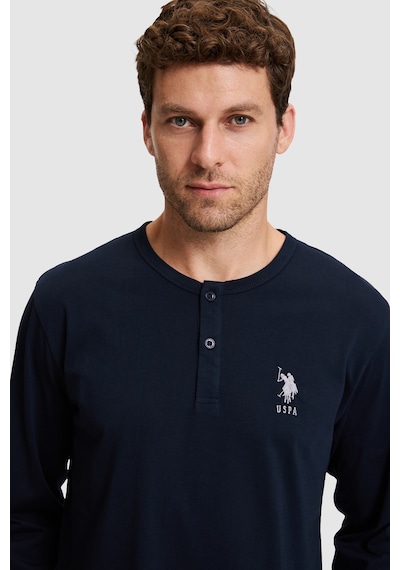 U.S. Polo Assn. Erkek Lacivert Pijama Takımı 50333264 Vr033