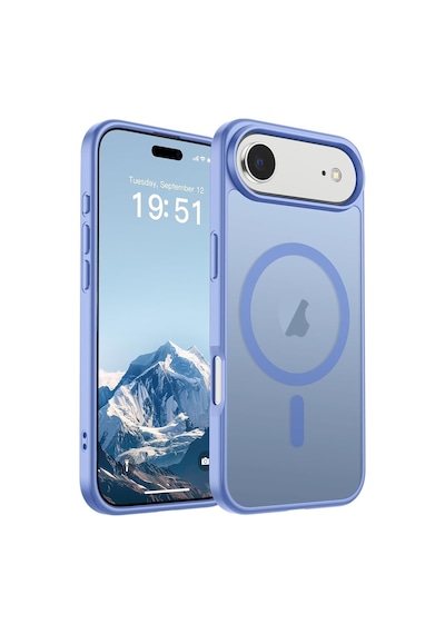 Güçlü Manyetik Telefon Kılıfı, Mag-safe İle Uyumlu Askeri Düzey Düşme Koruması Güçlü Silikon Kenarlar İnce Yarı Saydam Mat Koruyucu Kılıf İndigo Mavi, Apple iPhone Uyumlu 17 Air Sku: Zeusb0fcmnblcx 1