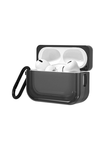 Apple Uyumlu AirPods Pro 2 Kılıf Saydam Jelly Tasarımlı Youngkit Candy Serisi Kılıf Siyah