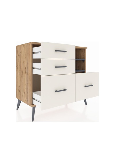 Hyperion Şifonyer 2 Raflı 4 Çekmeceli 88x44x80 Çam-antrasit/aytaşı Antrasit/aytaşı Hyperion Şifonyer 2 Raflı 4 Çekmeceli 88x44x80 Çam-antrasit/aytaşı Antrasit/aytaşı
