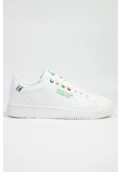 Benetton Minimalist Günlük Kadın Sneaker - Rahat Ve Şık Beyaz